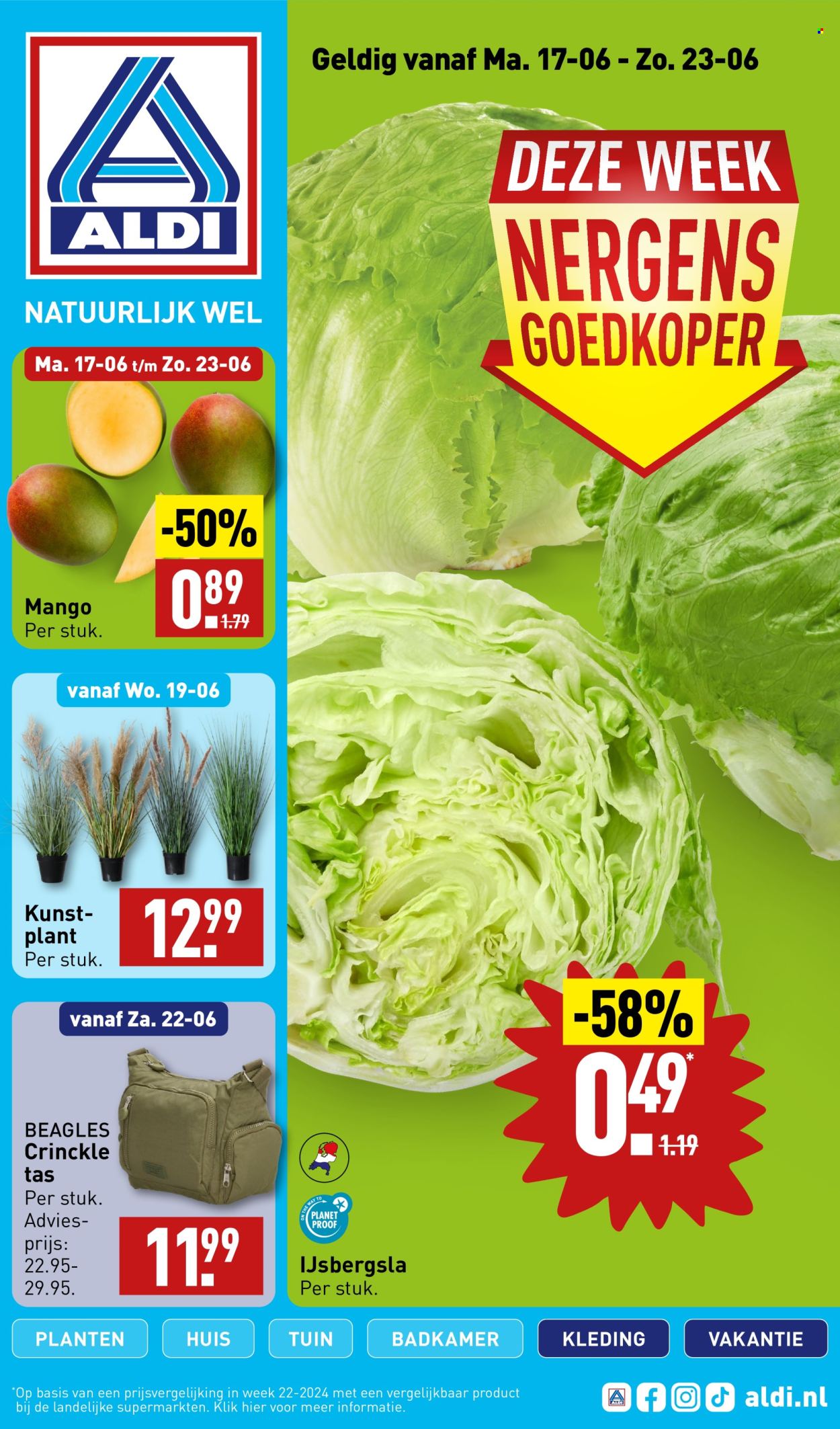 Aldi-aanbieding - 17-6-2024 - 23-6-2024. Pagina 1