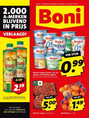Boni-aanbieding - 1-7-2024 - 7-7-2024.