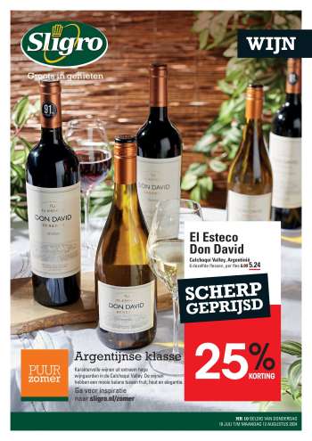 Sligro-aanbieding - 18-7-2024 - 12-8-2024.