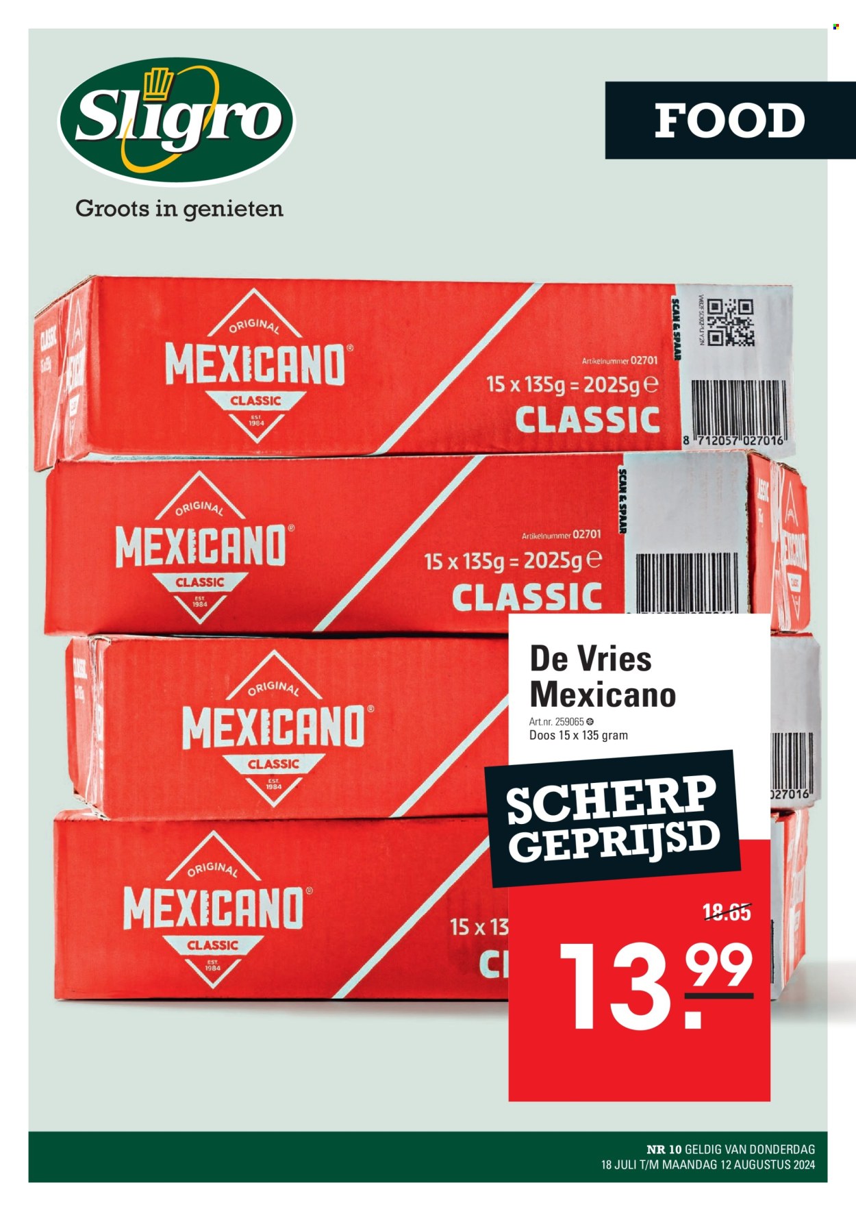 Sligro-aanbieding - 18-7-2024 - 12-8-2024. Pagina 1