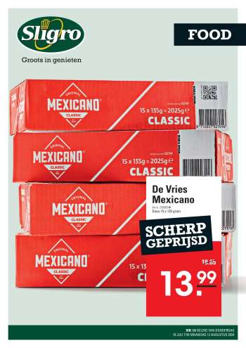 Sligro-aanbieding - 18-7-2024 - 12-8-2024.