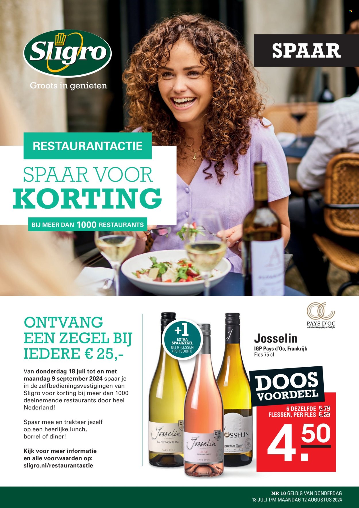 Sligro-aanbieding - 18-7-2024 - 12-8-2024. Pagina 1