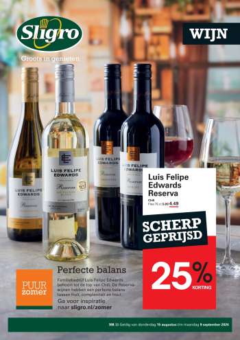 Sligro-aanbieding - 15-8-2024 - 9-9-2024.