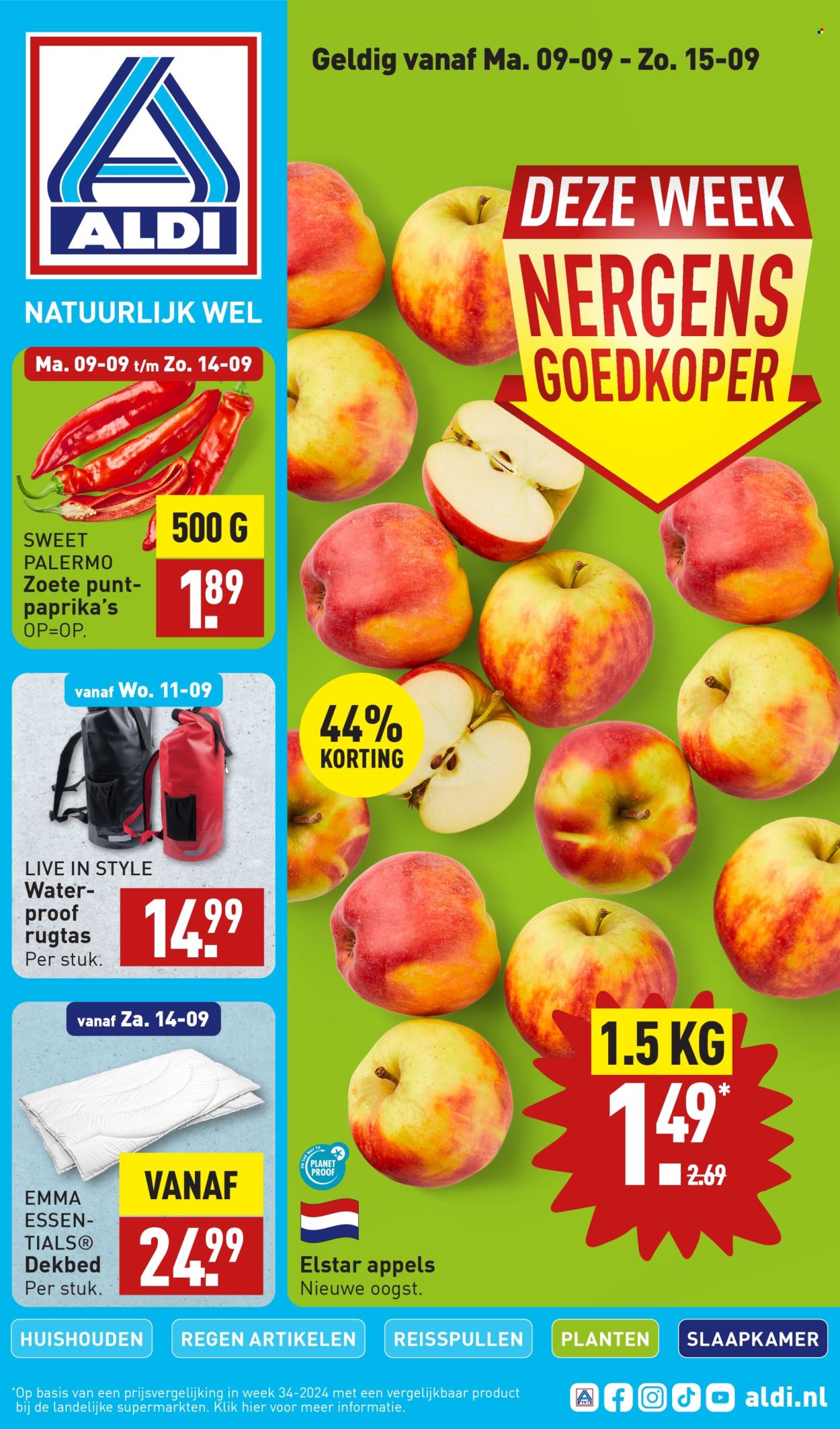 Aldi-aanbieding - 9-9-2024 - 15-9-2024. Pagina 1