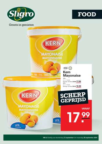 Sligro-aanbieding - 12-9-2024 - 30-9-2024.
