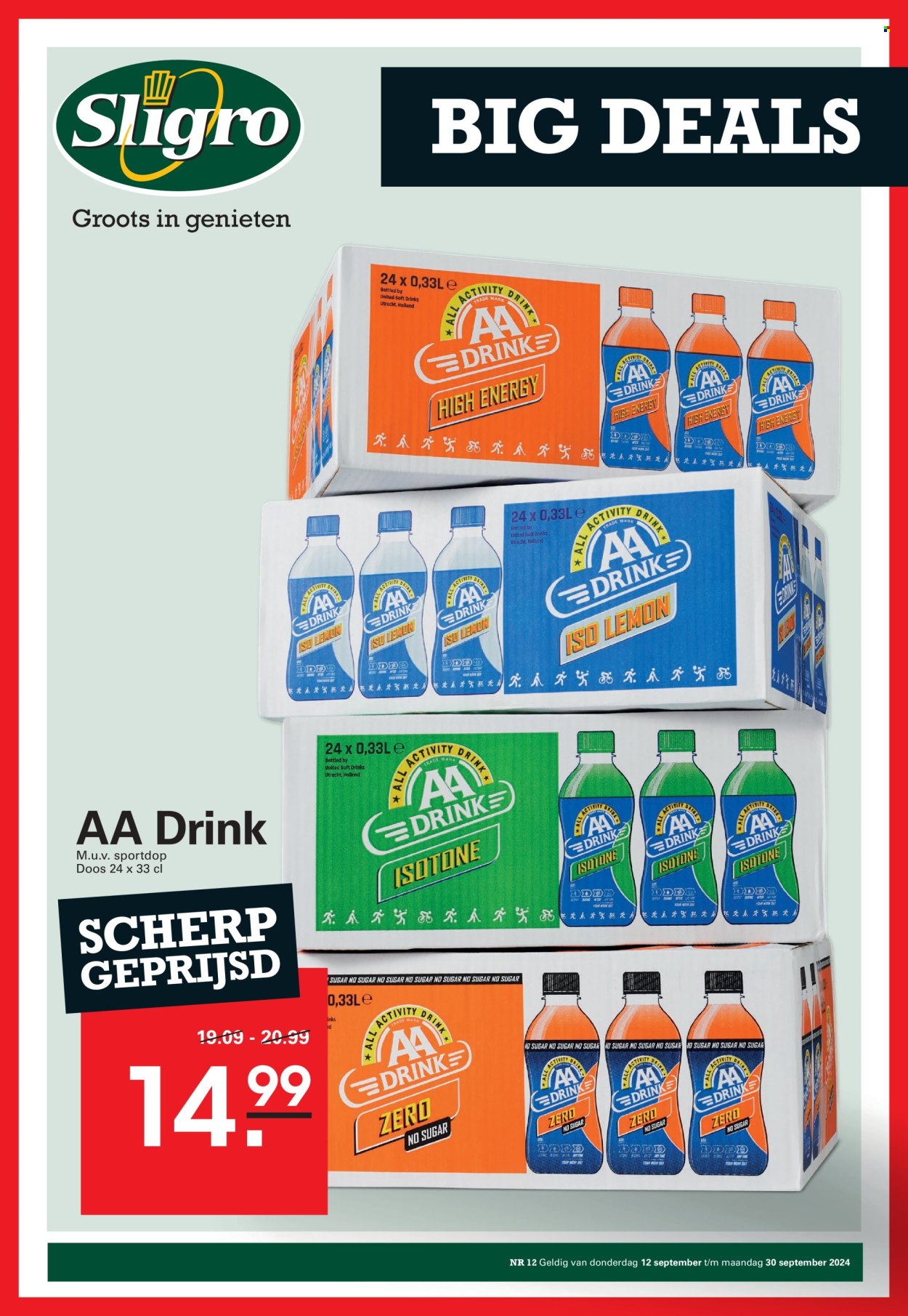Sligro-aanbieding - 12-9-2024 - 30-9-2024. Pagina 1