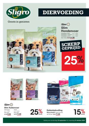 Sligro-aanbieding - 12-9-2024 - 21-10-2024.