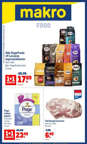 Makro-aanbieding - 25-9-2024 - 8-10-2024.