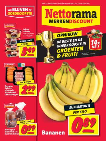 Nettorama-aanbieding - 4-11-2024 - 10-11-2024.