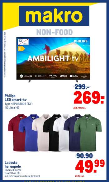 Makro-aanbieding - 26-2-2025 - 11-3-2025.