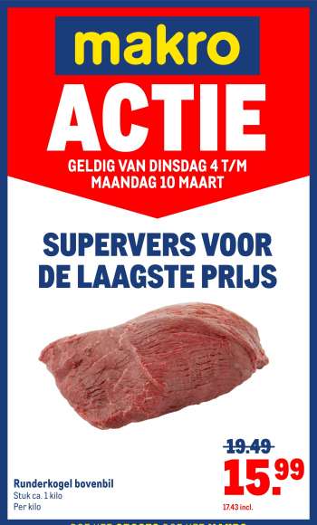 Makro-aanbieding - 4-3-2025 - 10-3-2025.