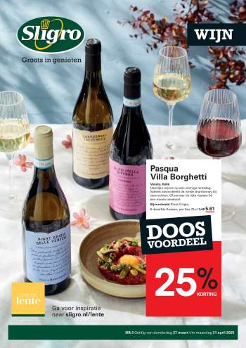 Sligro-aanbieding - 27-3-2025 - 21-4-2025.