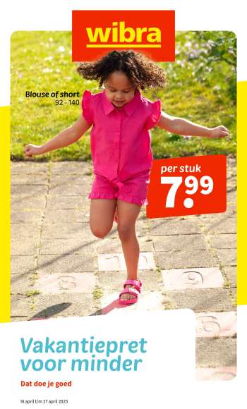 Wibra-aanbieding - 18-4-2025 - 27-4-2025.
