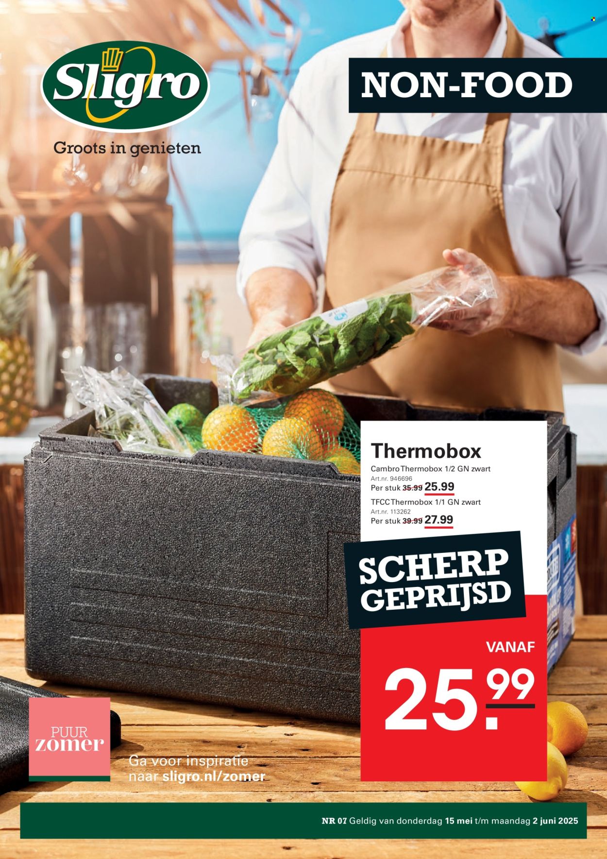 Sligro-aanbieding - 15-5-2025 - 2-6-2025. Pagina 1