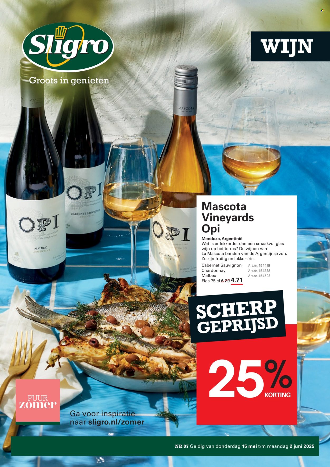 Sligro-aanbieding - 15-5-2025 - 2-6-2025. Pagina 1