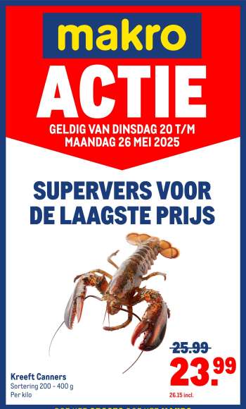 Makro-aanbieding - 20-5-2025 - 26-5-2025.