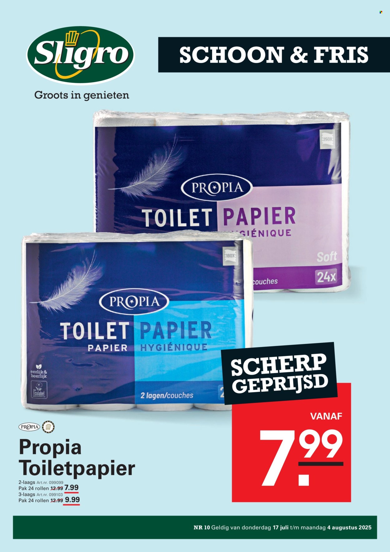 Sligro-aanbieding - 17-7-2025 - 4-8-2025. Pagina 1