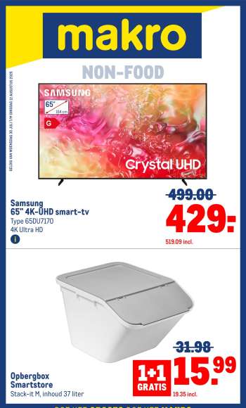 Makro-aanbieding - 30-7-2025 - 12-8-2025.