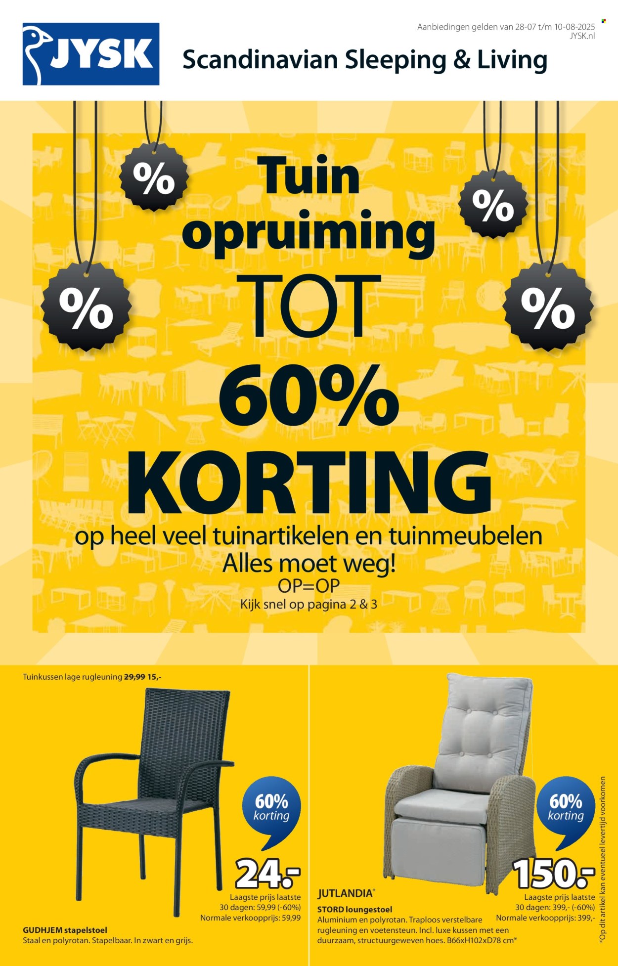 JYSK-aanbieding - 28-7-2025 - 10-8-2025. Pagina 1