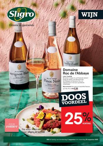 Sligro-aanbieding - 7-8-2025 - 25-8-2025.