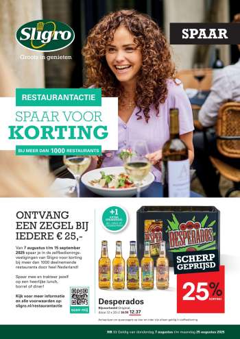 Sligro-aanbieding - 7-8-2025 - 25-8-2025.