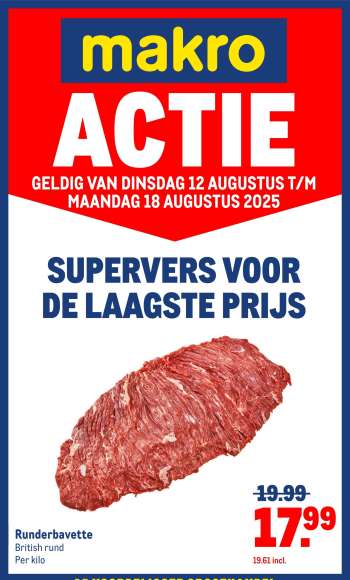 Makro-aanbieding - 12-8-2025 - 18-8-2025.