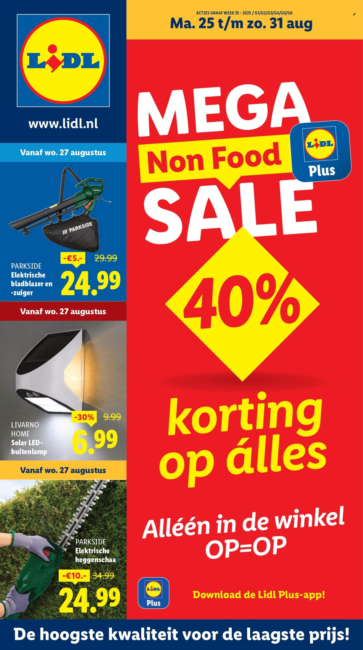 Lidl-aanbieding - 25-8-2025 - 31-8-2025. Pagina 1