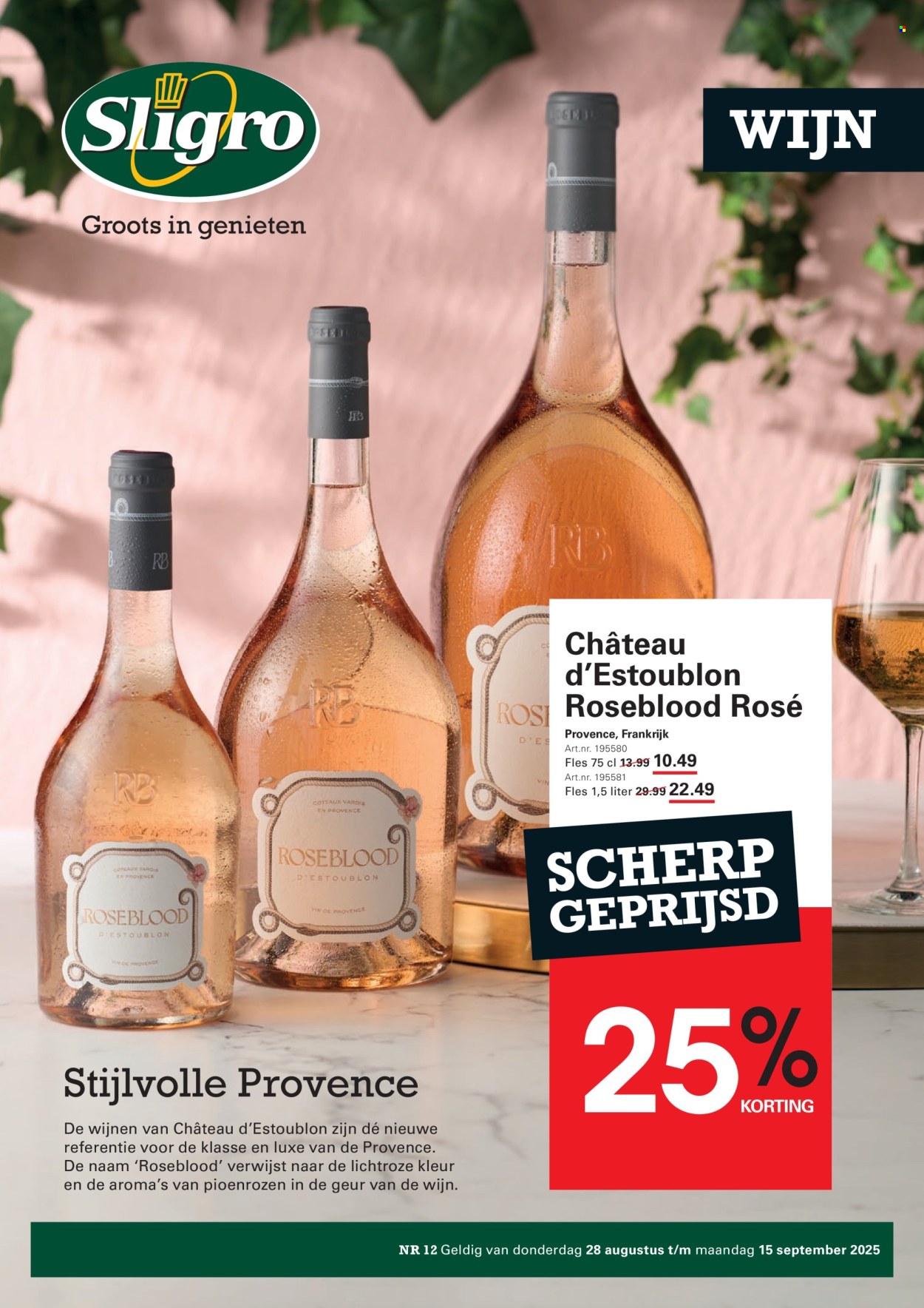 Sligro-aanbieding - 28-8-2025 - 15-9-2025. Pagina 1