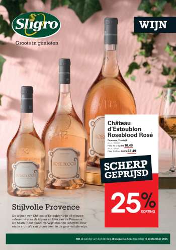 Sligro-aanbieding - 28-8-2025 - 15-9-2025.