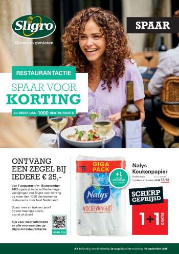 Sligro-aanbieding - 28-8-2025 - 15-9-2025.