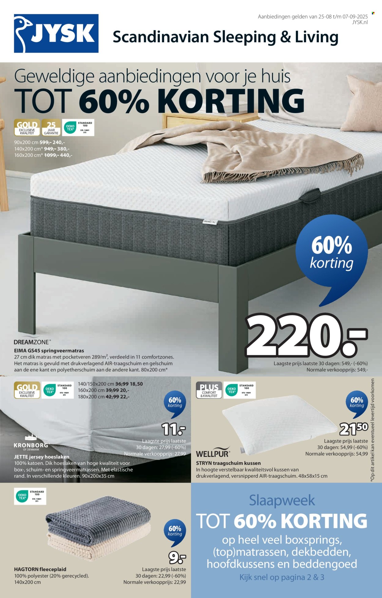 JYSK-aanbieding - 25-8-2025 - 7-9-2025. Pagina 1