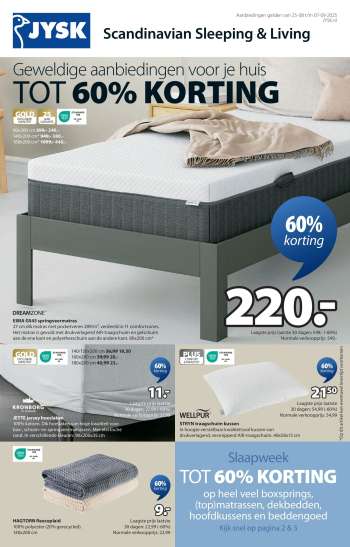 JYSK-aanbieding - 25-8-2025 - 7-9-2025.
