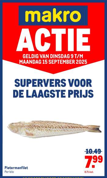 Makro-aanbieding - 9-9-2025 - 15-9-2025.