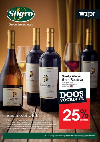 Sligro-aanbieding - 18-9-2025 - 6-10-2025.