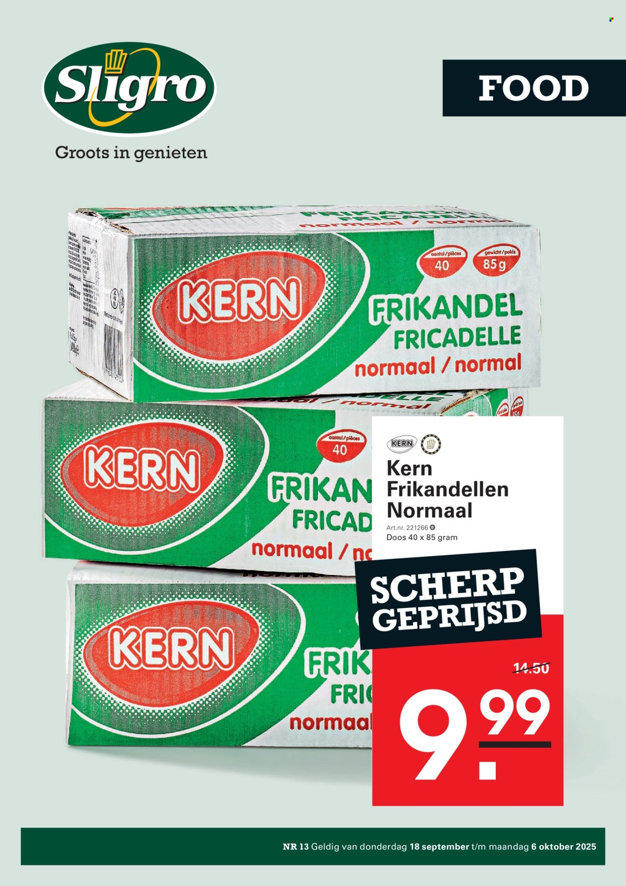 Sligro-aanbieding - 18-9-2025 - 6-10-2025. Pagina 1