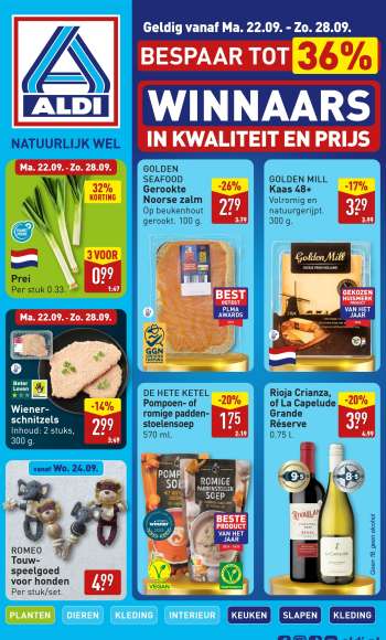 Aldi-aanbieding - 22-9-2025 - 28-9-2025.