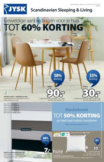 JYSK-aanbieding - 22-9-2025 - 5-10-2025.