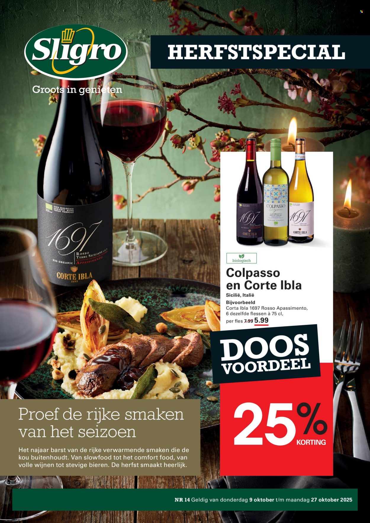 Sligro-aanbieding - 9-10-2025 - 27-10-2025. Pagina 1