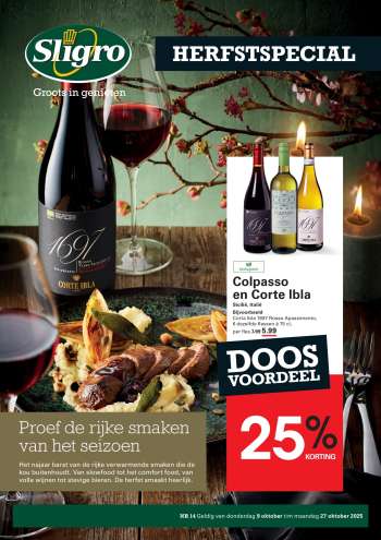 Sligro-aanbieding - 9-10-2025 - 27-10-2025.