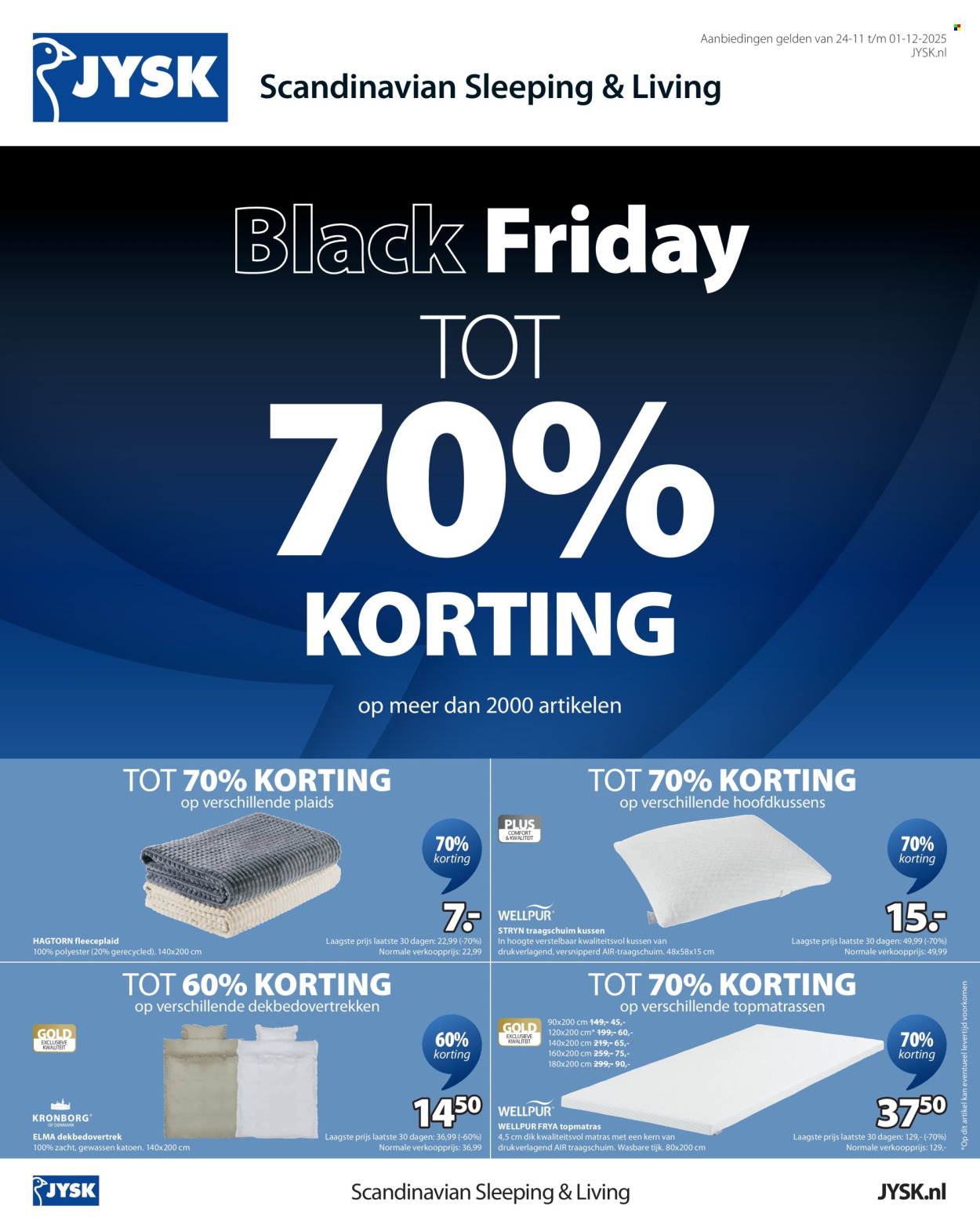JYSK-aanbieding - 24-11-2025 - 1-12-2025. Pagina 1
