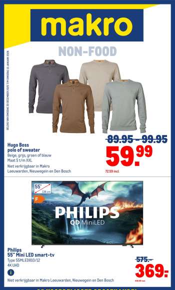 Makro-aanbieding - 30-12-2025 - 13-1-2026.