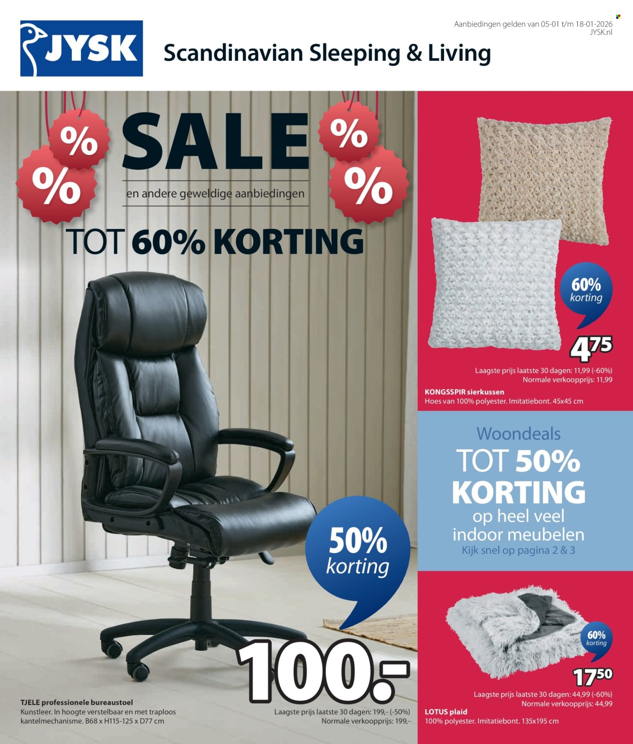 JYSK-aanbieding - 5-1-2026 - 18-1-2026. Pagina 1