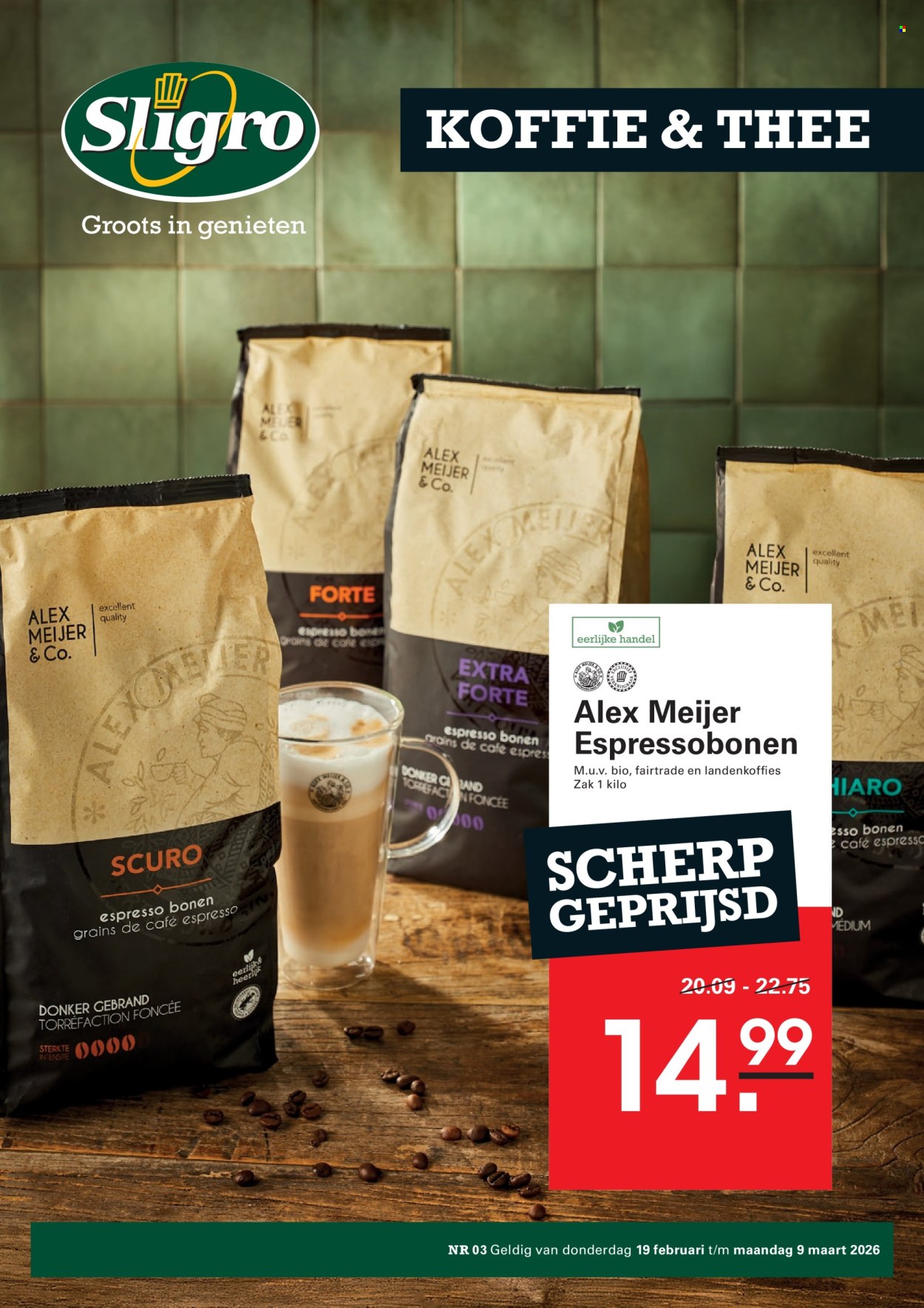 Sligro-aanbieding - 19-2-2026 - 9-3-2026. Pagina 1