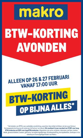Makro-aanbieding - 26-2-2026 - 27-2-2026.