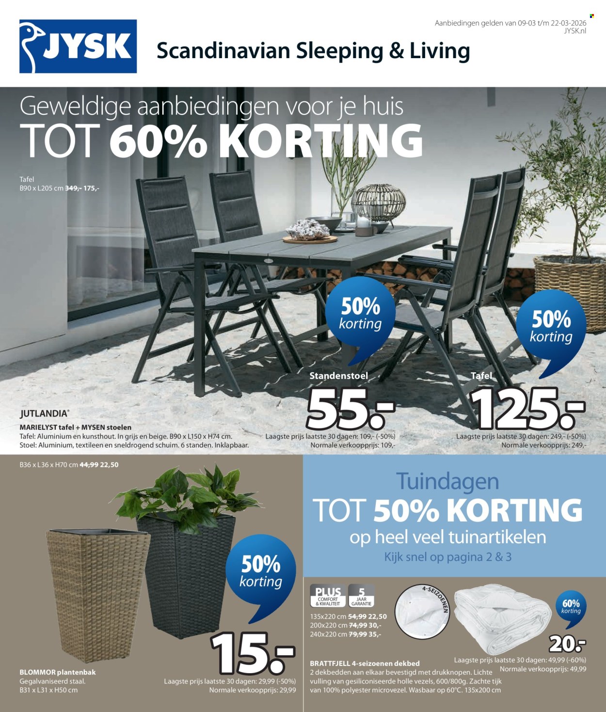 JYSK-aanbieding - 9-3-2026 - 22-3-2026. Pagina 2