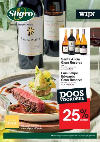 Sligro-aanbieding - 12-3-2026 - 6-4-2026.