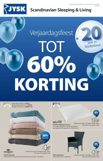 JYSK-aanbieding - 23-3-2026 - 6-4-2026.
