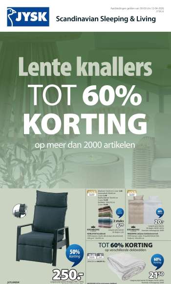 JYSK-aanbieding - 30-3-2026 - 12-4-2026.