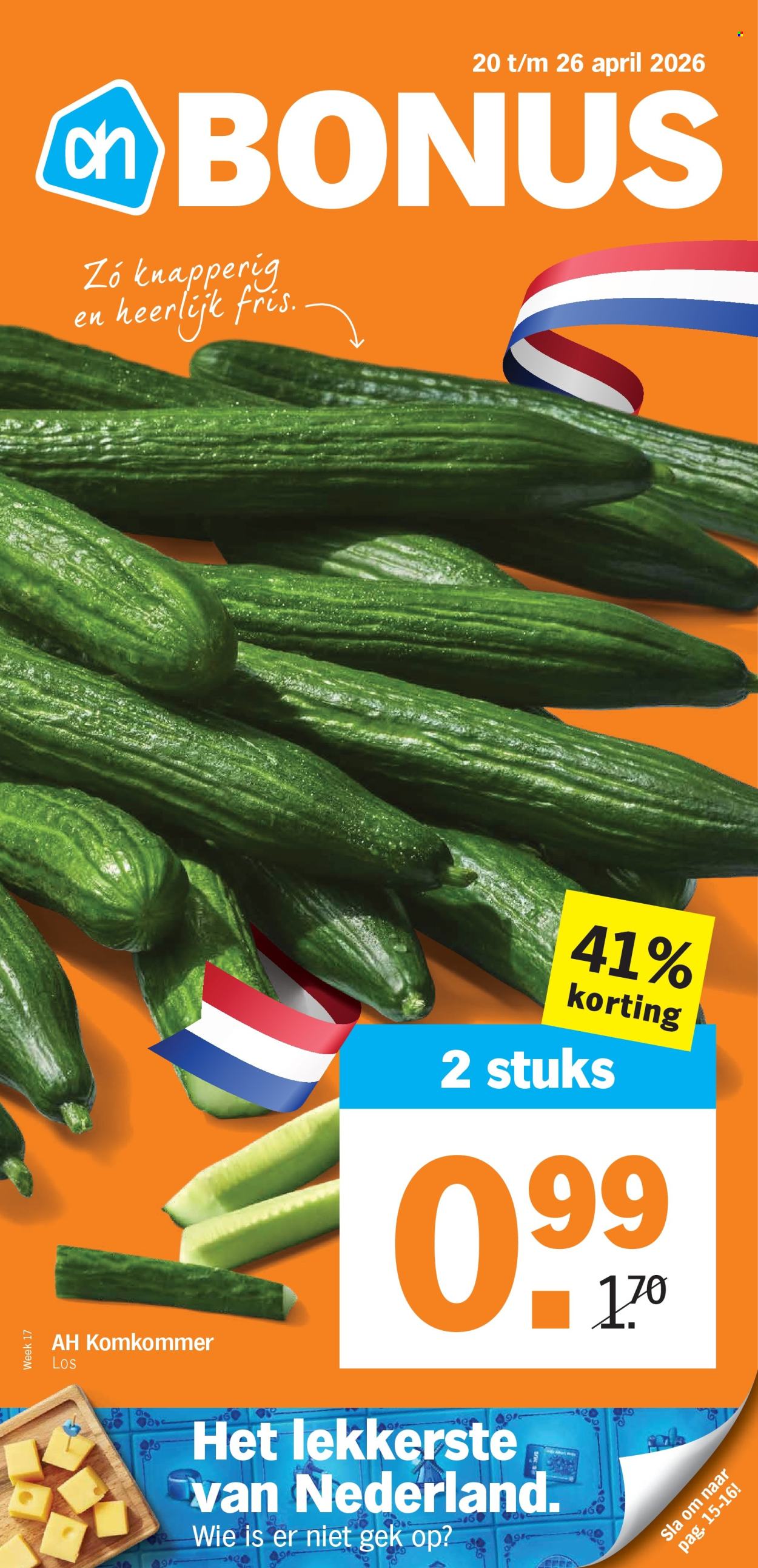 Albert Heijn-aanbieding - 20-4-2026 - 26-4-2026. Pagina 1