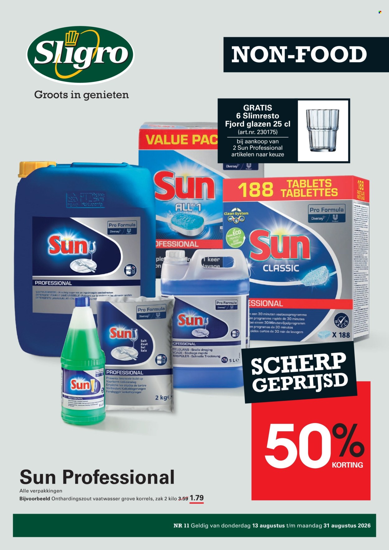 Sligro-aanbieding - 13-8-2026 - 31-8-2026. Pagina 1